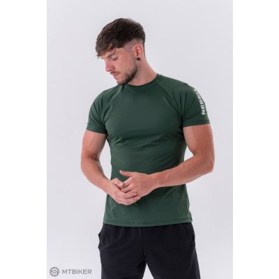 NEBBIA “Essentials” 326 Fit tričko, dark green XXL