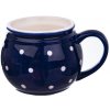 Hrnček keramika 200ml KRAJÁČ PUNTÍK modrá