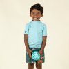 NABAIJI detské tričko s UV ochranou krátky rukáv svetlomodré tyrkysová