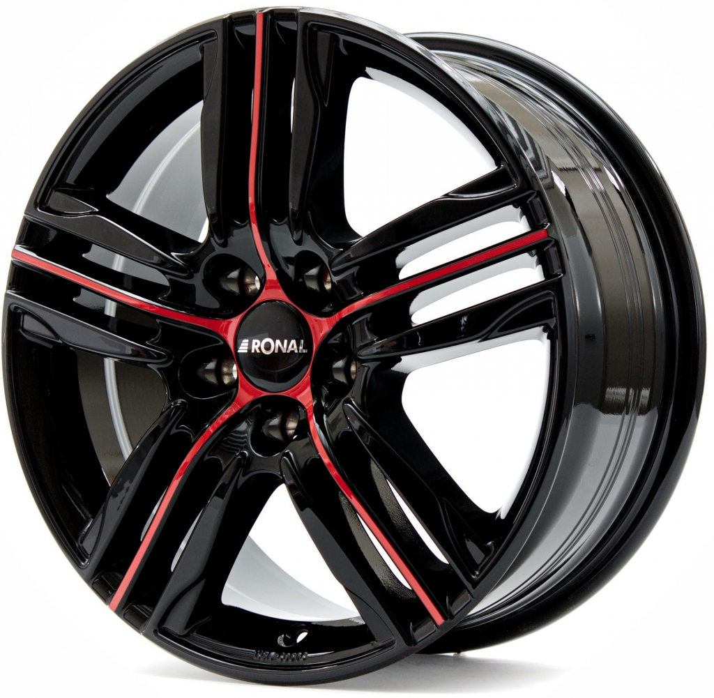 RONAL R57 7,5x18 4x108 ET35 black red polished