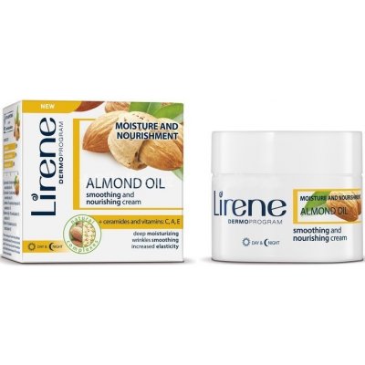 Lirene Hydratácia a výživa mandľový olej zjemňujúci vyživujúci denný aj nočný krém 50 ml