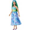 MATTEL Barbie Barbie POHÁDKOVÁ PRINCEZNA s modrozelenými pruhovanými vlasy 30cm