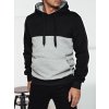 Pánska čierno-sivá mikina s kapucňou čierna | šedá XXL DStreet 5904056674152