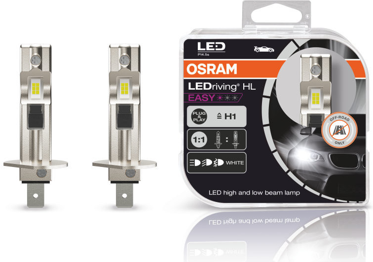 Osram LEDriving HL EASY H1 12V P14,5s 6500K 2ks