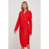 Šaty Tommy Hilfiger červená farba,mini,áčkový strih,WW0WW40563 36
