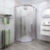 ROTH Štvrťkruhový sprchovací kút BHR, š × h × v: 90 × 90 × 190 cm, sklo 5 mm, 566-9000000-00-02