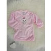 kojenecká košeľa mačička s mašľou - ružová veľ. 68