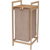 Home Styling Collection Úzký koš na prádlo s bambusovým rámem, 33 x 33 x 73 cm