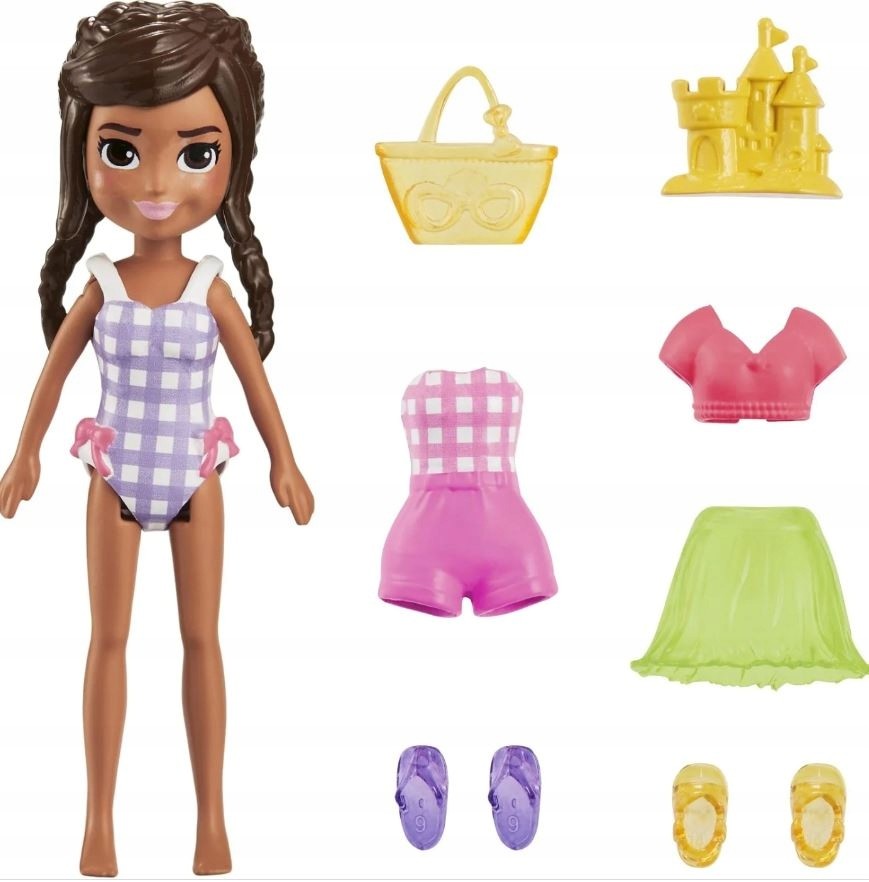 Mattel Polly Pocket Small Fashion 5 Beach Fashion