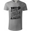 1972 v kocke - Tričko z organickej bavlny - L ( Starostrieborná )