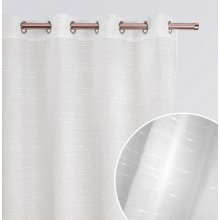 Záclona biela s dekoratívnym prešívaním Šírka 140 cm | Dĺžka 280 cm biela