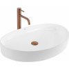 Rea Sabina 65, umývadlo na dosku 655x405x120 mm, biela lesklá, REA-U6363