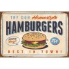 Ceduľa Hamburgers 40 x 30 cm Plechová tabuľa