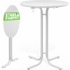 InternetovaZahrada - Skladací barový stôl Ø70 cm - biely