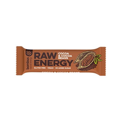 Bombus Raw Energy 50 g cocoa cocoa beans