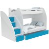 Wilsondo Multifunkčná poschodová posteľ Max 3 Farba: Modrá