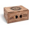 HAKY Burger box mikrovlnitá lepenka 2dielny kraft s potlačou 210 x 160 x 100 mm