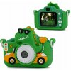 Xrec 48mp digitální fotoaparát 1080p pro děti 5x MP3 hry X2 / dinosauří zelená