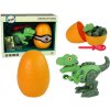 mamido Set Dinosaurus Tyrannosaurus Rex s vajcom DIY skrutkovač zelená