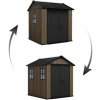 Zahradní domek Keter Apex 7,5 x 7 Walnut, s podlahou