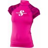 Dámske lycrové triko Scubapro RASHGUARD FLAMINGO UPF50, kr. ruk. - XS