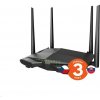 Tenda V12 - Bezdrôtový AC dvojpásmový VDSL2+/VDSL/ADSL router 802.11ac/a/b/g/n,1200 Mb/s, gigabitová sieť WAN/LAN, USB V12