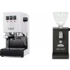 Gaggia New Classic EVO, white + Ascaso i-steel, black