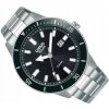 PÁNSKE HODINKY LORUS RX311AX9 SOLÁRNE S DÁTUMOM, MÓDNE DIVER ŠTÝL, OCEĽOVÉ, LUMINESCENČNÉ