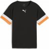 Puma Futbalové tričko INDIVIDUALRISE JERSEY JR čierna biela oranžová