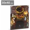 Vianočný LED obraz - s vešiakom na stenu, 2 x AA, 30 x 40 cm