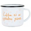 BELIS Smaltovaný hrnček 8 cm 350 ml