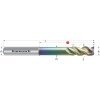 Karnasch 3062230400018 | Tvrdokovová hrubovacia fréza, zrazené ostrie 4/0,1x18-57x6 mm, Z=3