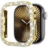 Glitter diamond bumper kryt pre Apple Watch 10 (42 mm) Farva: Zlatá
