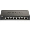 D-Link DGS-1100-08PV2 Smart Switch, 8x 1000Base-T 802.3at PoE, 64W PoE budget, Fanless DGS-1100-08PV2/E