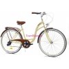 Retro bicykel DALLAS krémovo-hnedý