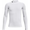 Detské kompresné tričko s dlhým rukávom Under Armour HG ARMOUR MOCK LS K biele 1369477-100 - YM