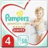 Pampers Premium Care Pants vel.4, 58 Plienkových Nohavičiek