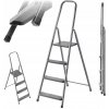 Oceľový rebrík Kadax 4-stupňový jednostranný, nosnosť 125 kg