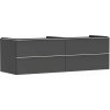 Hansgrohe Xelu Q Umývadlová skrinka, 50x156x55 cm, 4 zásuvky, matná sivá/matná biela 54091700-HG
