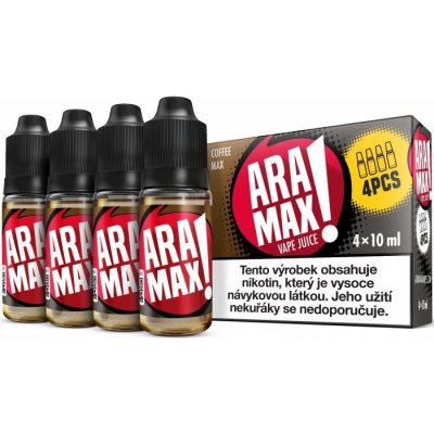 ARAMAX 4Pack Coffee Max 4x10ml Síla nikotinu: 6mg