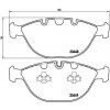 Sada brzdových platničiek kotúčovej brzdy BREMBO P 06 028