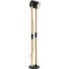 Stojaca lampa Eglo 43521 HORNWOOD E27 28 W čierna/krémová
