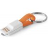 RIEMANN. USB kábel s konektorom 2 v 1 z ABS a PVC - Oranžová