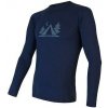 SENSOR Merino Df Camp pánske tričko dlhý rukáv Deep Blue - S