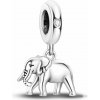 Strieborný prívesok S925 Strieborný Slon