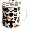 Hrnček na čaj s filtrom Cat eyes Ø8 cm | H9 cm 6040790 - 1 kus