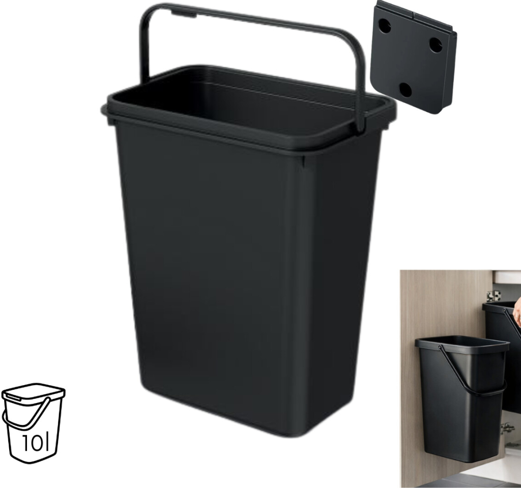 Prosperplast SYSTEMA BASIC recyklovaný čierny 10 l