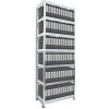 kovový regál Biedrax 45 x 120 x 270 cm - 7 polic x 175kg, pozinkovaný