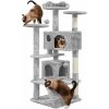 Yaheetech Škrabadlo pre mačky 139 cm - sivé
