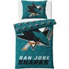 TipTrade Bavlnené obliečky 140x200 + 70x90 cm - NHL San Jose Sharks Shields